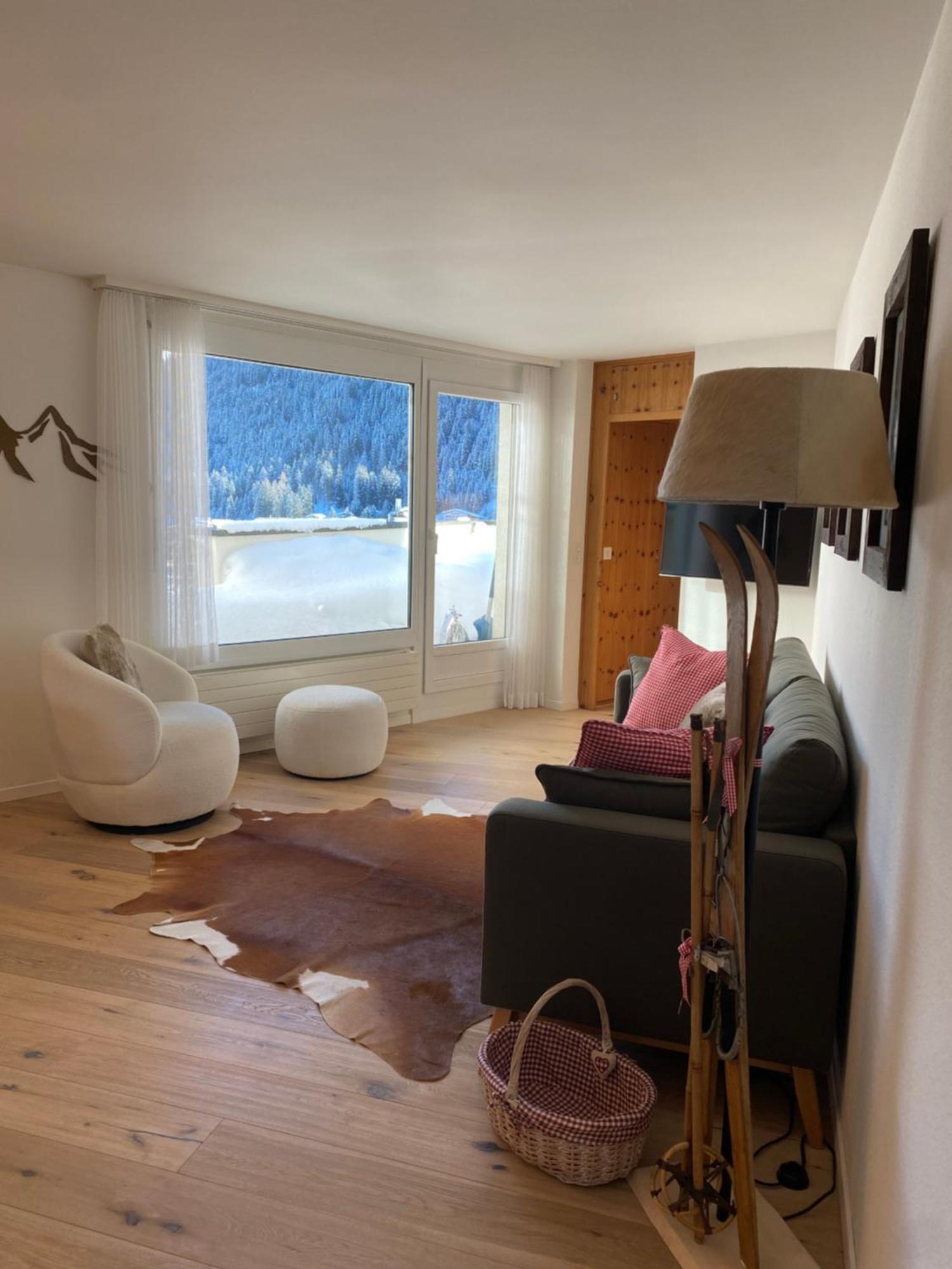 Wef Apartment Mit Weitsicht Davos Bagian luar foto