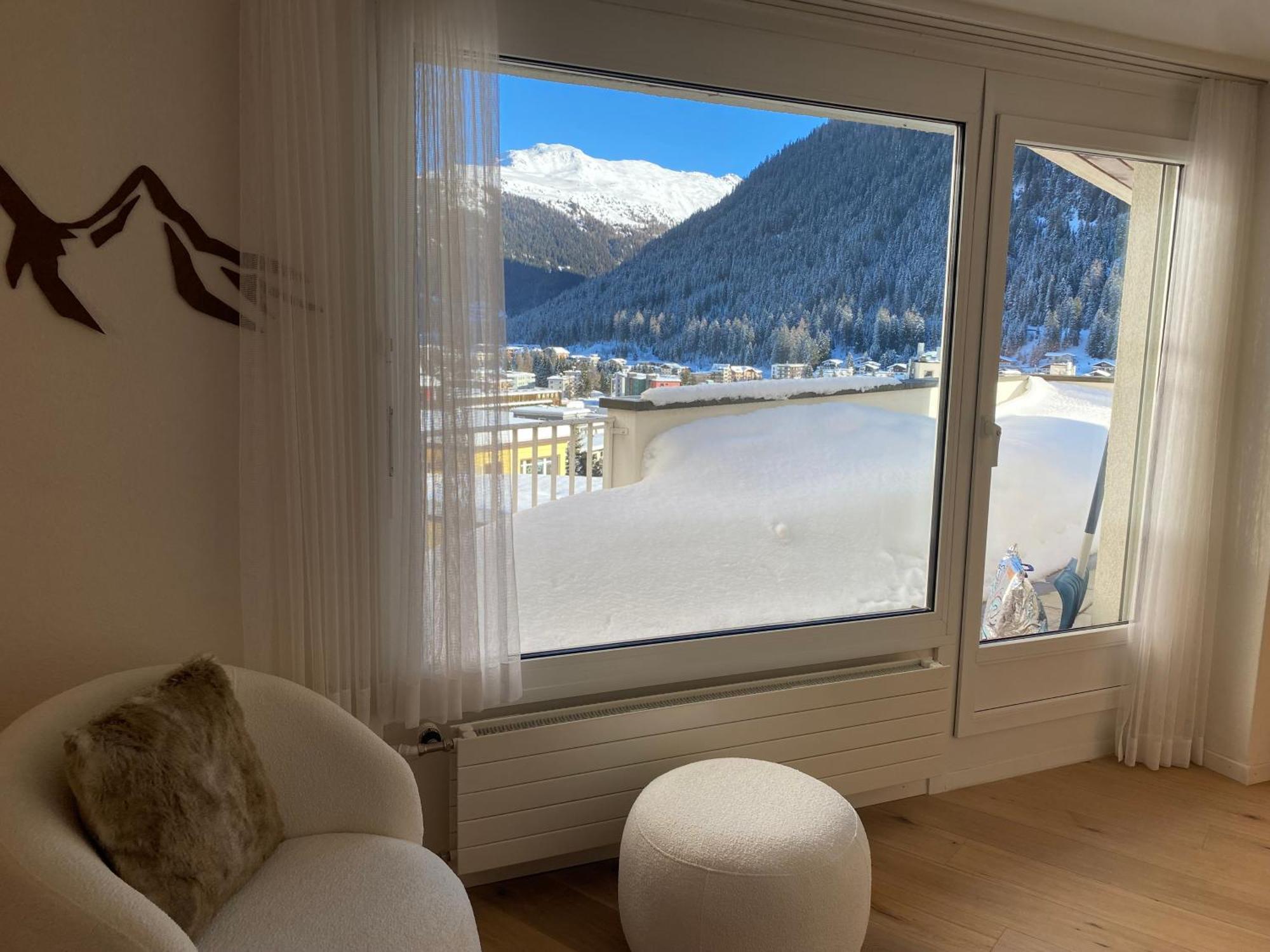 Wef Apartment Mit Weitsicht Davos Bagian luar foto