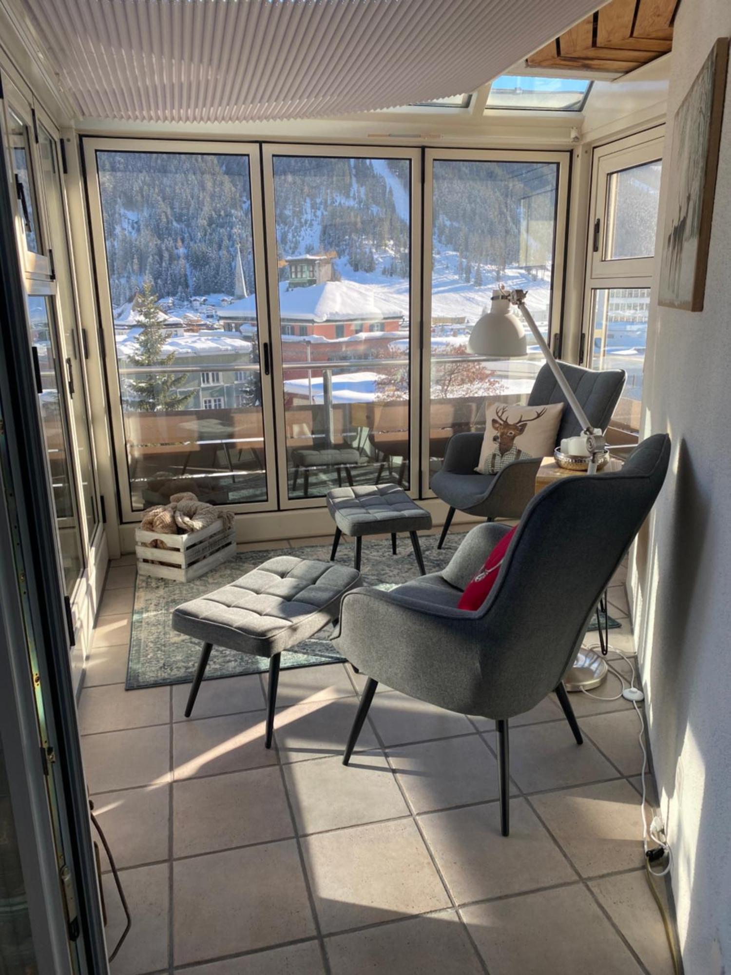 Wef Apartment Mit Weitsicht Davos Bagian luar foto